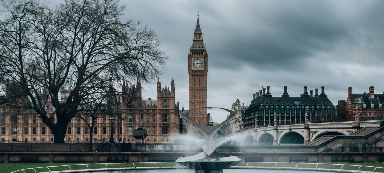 Houses of Parliament dark cloudy