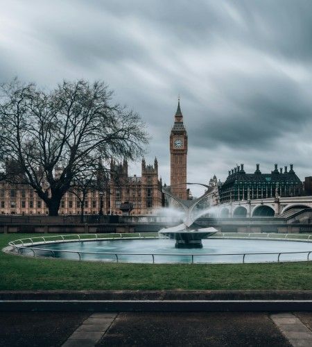 Houses of Parliament dark cloudy